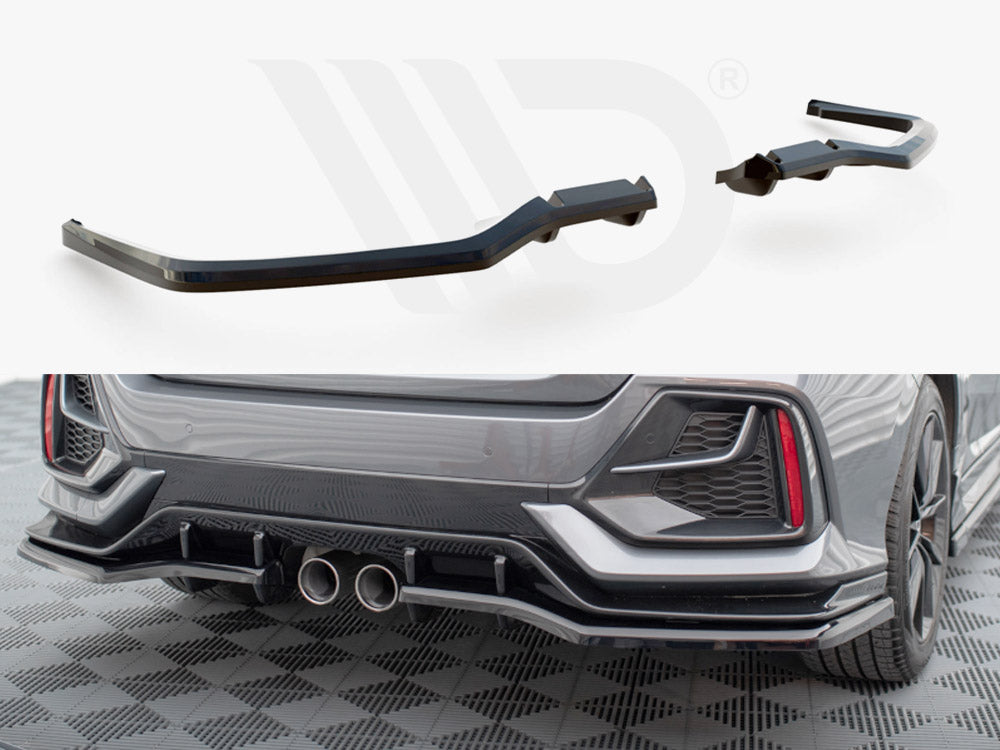 MAXTON DESIGN Central Rear Splitter (Vertical Bars) Honda Civic Sport Mk 10