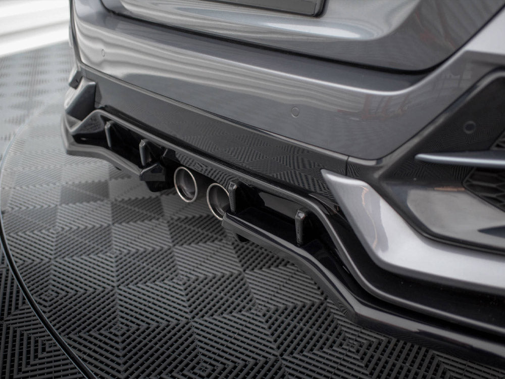 MAXTON DESIGN Central Rear Splitter (Vertical Bars) Honda Civic Sport Mk 10