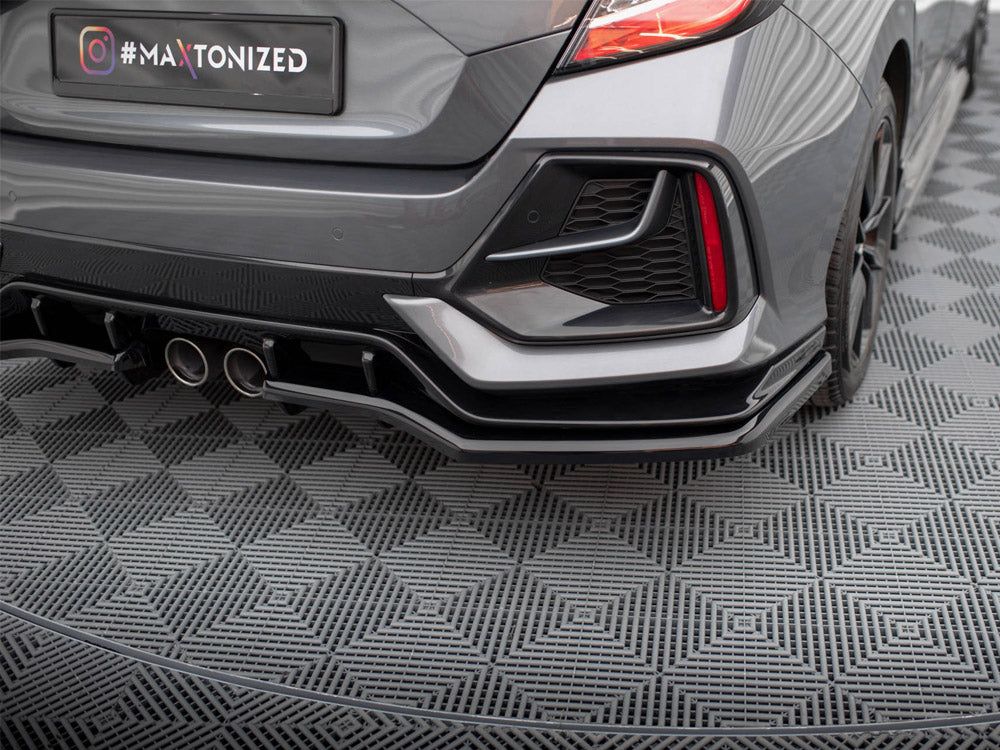 MAXTON DESIGN Central Rear Splitter (Vertical Bars) Honda Civic Sport Mk 10