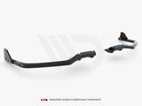 MAXTON DESIGN Central Rear Splitter (Vertical Bars) + Flaps Honda Civic Sport Mk 10