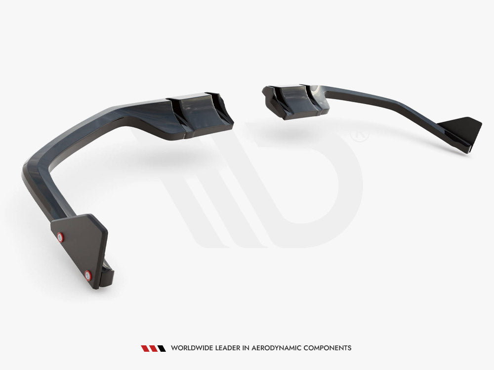 MAXTON DESIGN Central Rear Splitter (Vertical Bars) + Flaps Honda Civic Sport Mk 10