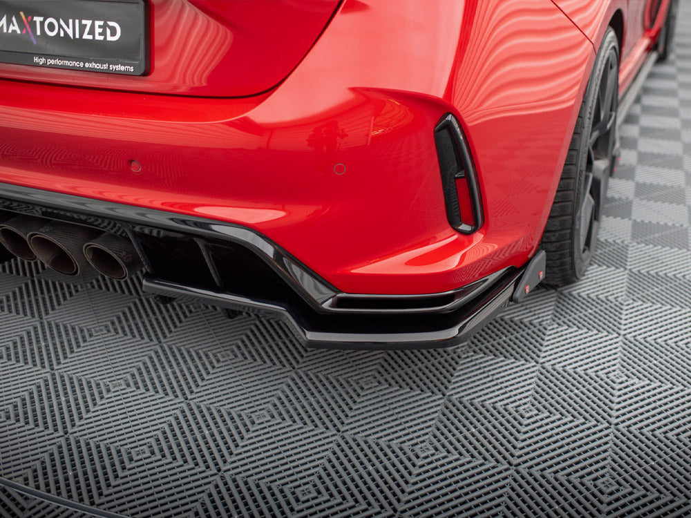 Rear Splitter (Vertical Bars) V.1 + Flaps compatible with Honda Civic Type-R Mk11