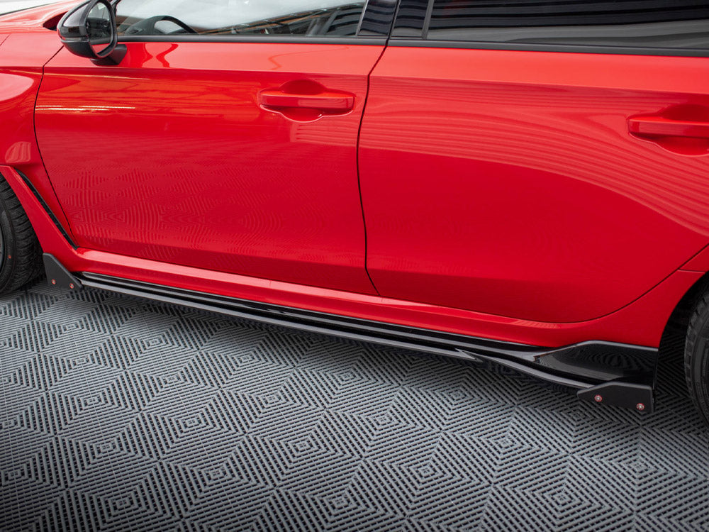Side Skirts Diffusers V.1 + Flaps compatible with Honda Civic Type-R Mk11
