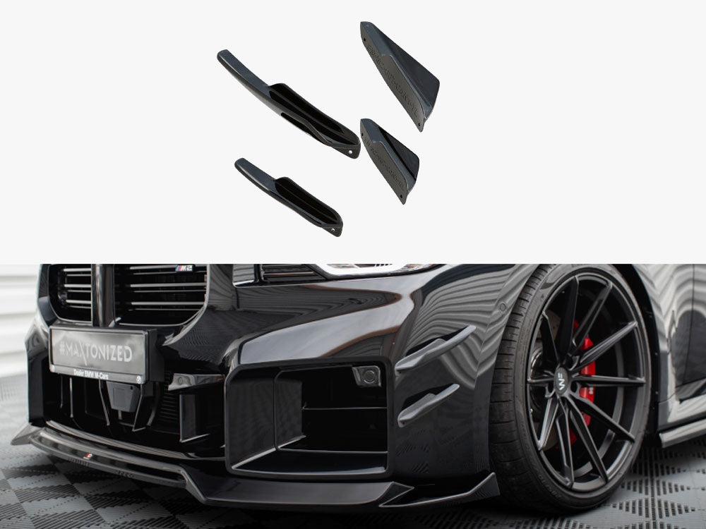 Front Bumper Wings (Canards) compatible with BMW M2 G87