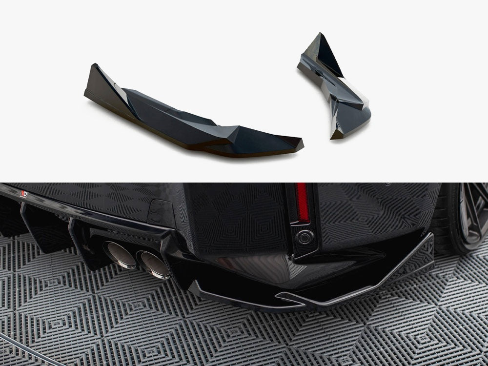 Rear Side Splitters V.4 (For Rear Valance V.1) compatible with BMW M2 G87