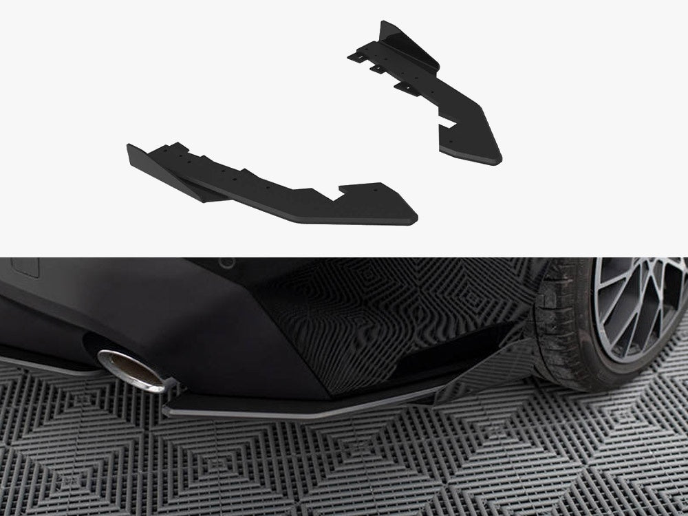 Street Pro Rear Side Splitters + Flaps compatible with BMW 2 Coupe G42
