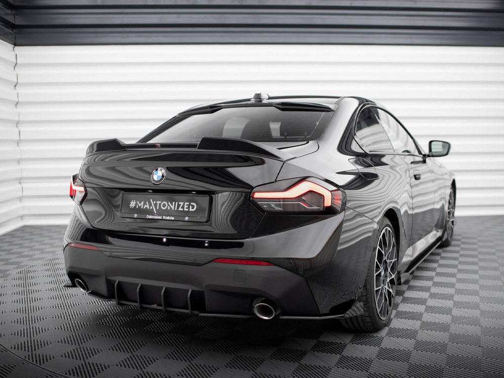 Street Pro Rear Side Splitters + Flaps compatible with BMW 2 Coupe G42