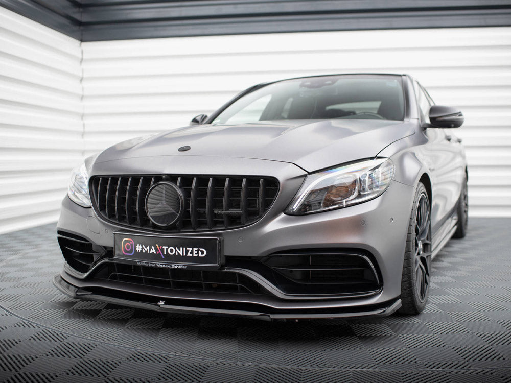 Front Splitter V.1 compatible with Mercedes-AMG C63 Sedan / Estate W205 Facelift