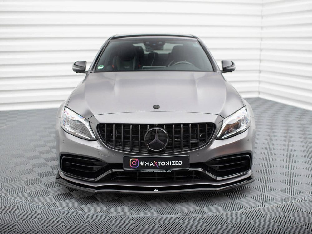 Front Splitter V.1 compatible with Mercedes-AMG C63 Sedan / Estate W205 Facelift
