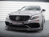Front Splitter V.2 compatible with Mercedes-AMG C63 Sedan / Estate W205 Facelift
