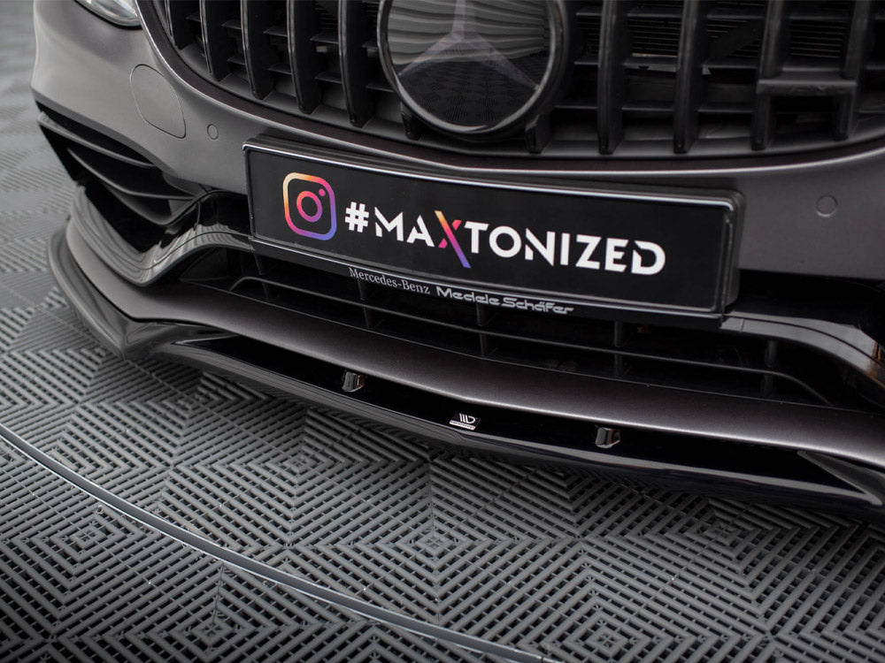 Front Splitter V.2 compatible with Mercedes-AMG C63 Sedan / Estate W205 Facelift