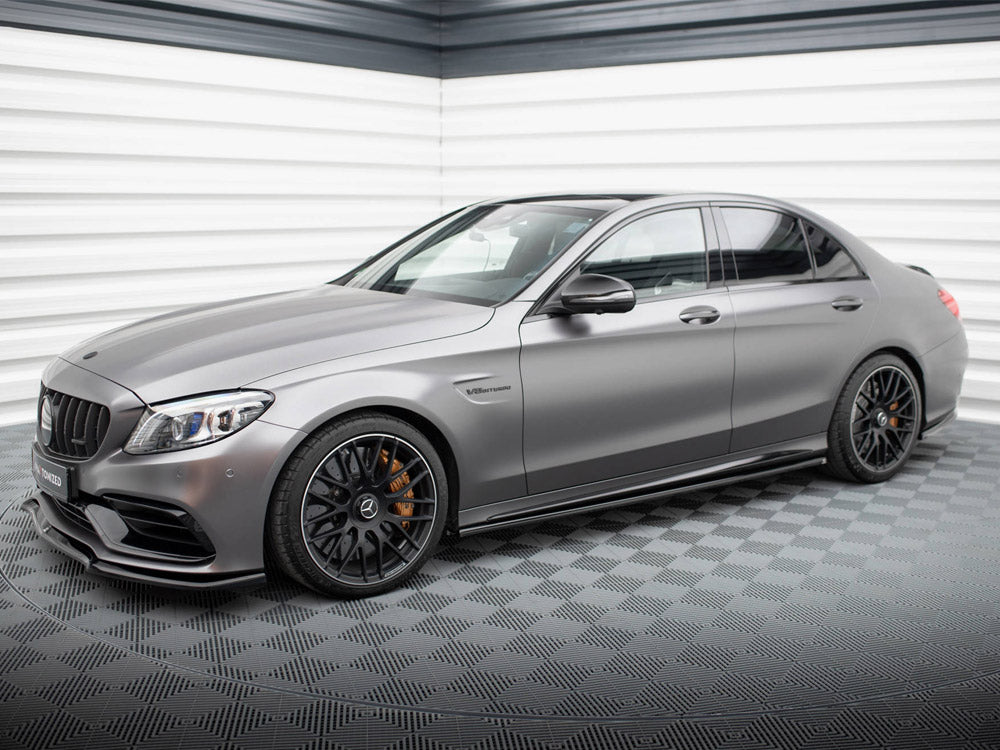 Side Skirts Diffusers compatible with Mercedes-AMG C63 Sedan / Estate W205 Facelift