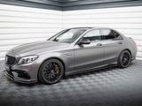 Side Skirts Diffusers compatible with Mercedes-AMG C63 Sedan / Estate W205 Facelift