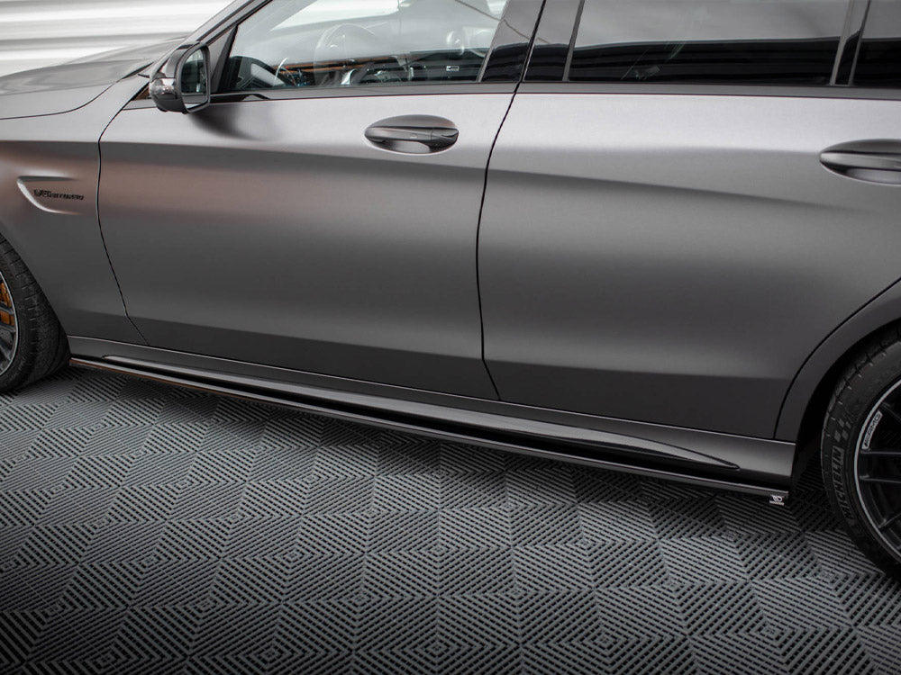 Side Skirts Diffusers compatible with Mercedes-AMG C63 Sedan / Estate W205 Facelift