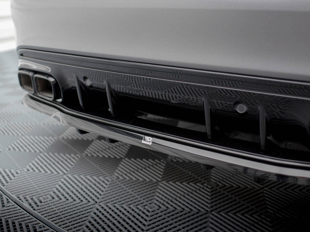 Rear Splitter (Vertical Bars) compatible with Mercedes-AMG C63 Sedan / Estate W205 Facelift