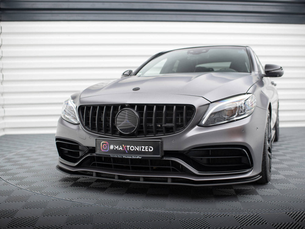 Street PRO Front Splitter compatible with Mercedes-AMG C63 Sedan / Estate W205 Facelift