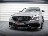 Street PRO Front Splitter compatible with Mercedes-AMG C63 Sedan / Estate W205 Facelift