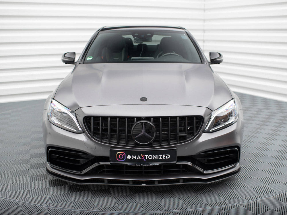 Street PRO Front Splitter compatible with Mercedes-AMG C63 Sedan / Estate W205 Facelift