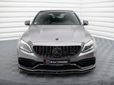 Street PRO Front Splitter compatible with Mercedes-AMG C63 Sedan / Estate W205 Facelift