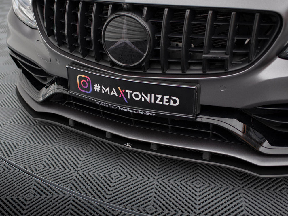 Street PRO Front Splitter compatible with Mercedes-AMG C63 Sedan / Estate W205 Facelift