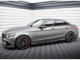 Street PRO Side Skirts Diffusers compatible with Mercedes-AMG C63 Sedan / Estate W205 Facelift