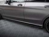 Street PRO Side Skirts Diffusers compatible with Mercedes-AMG C63 Sedan / Estate W205 Facelift