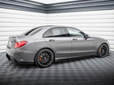 Street PRO Side Skirts Diffusers + Flaps compatible with Mercedes-AMG C63 Sedan / Estate W205 Facelift