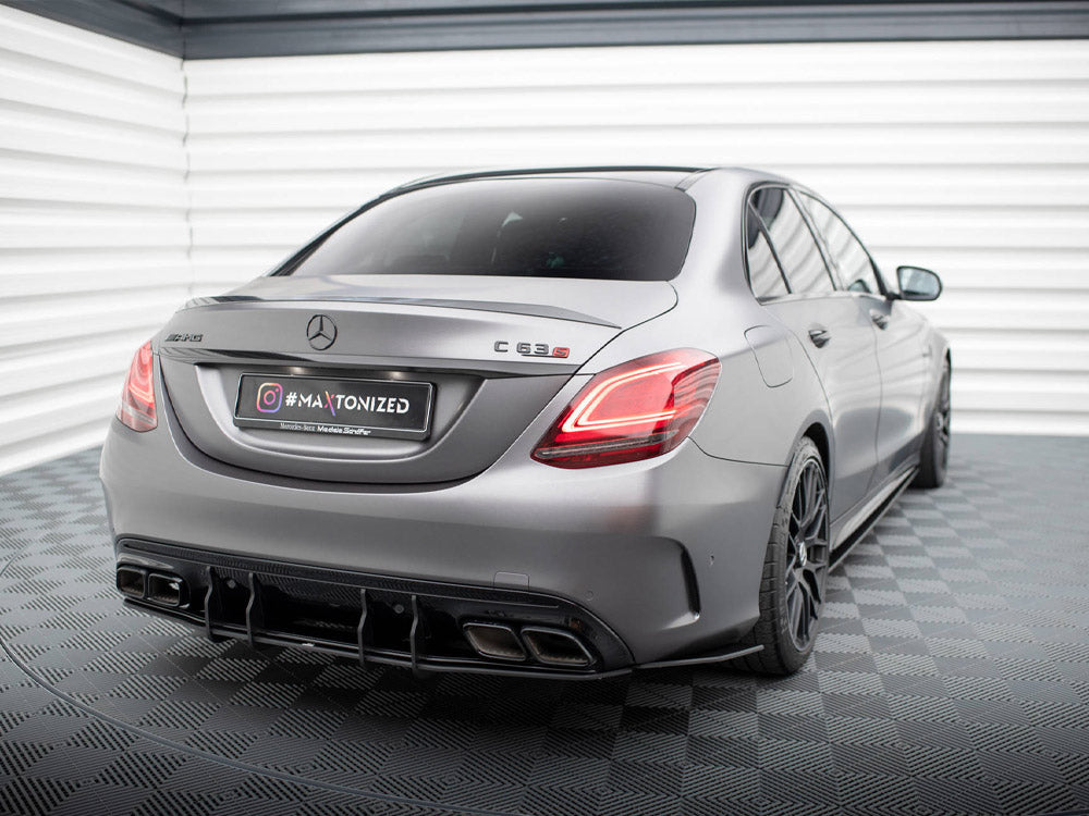 Street Pro Rear Side Splitters compatible with Mercedes-AMG C63 Sedan / Estate W205 Facelift
