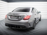 Street Pro Rear Side Splitters compatible with Mercedes-AMG C63 Sedan / Estate W205 Facelift