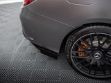 Street Pro Rear Side Splitters + Flaps compatible with Mercedes-AMG C63 Sedan / Estate W205 Facelift