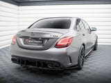 Street PRO Rear Diffuser compatible with Mercedes-AMG C63 Sedan / Estate W205 Facelift