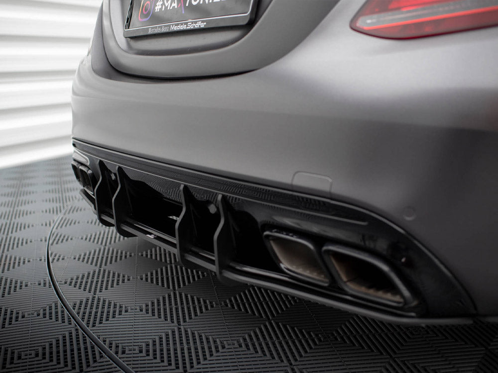 Street PRO Rear Diffuser compatible with Mercedes-AMG C63 Sedan / Estate W205 Facelift