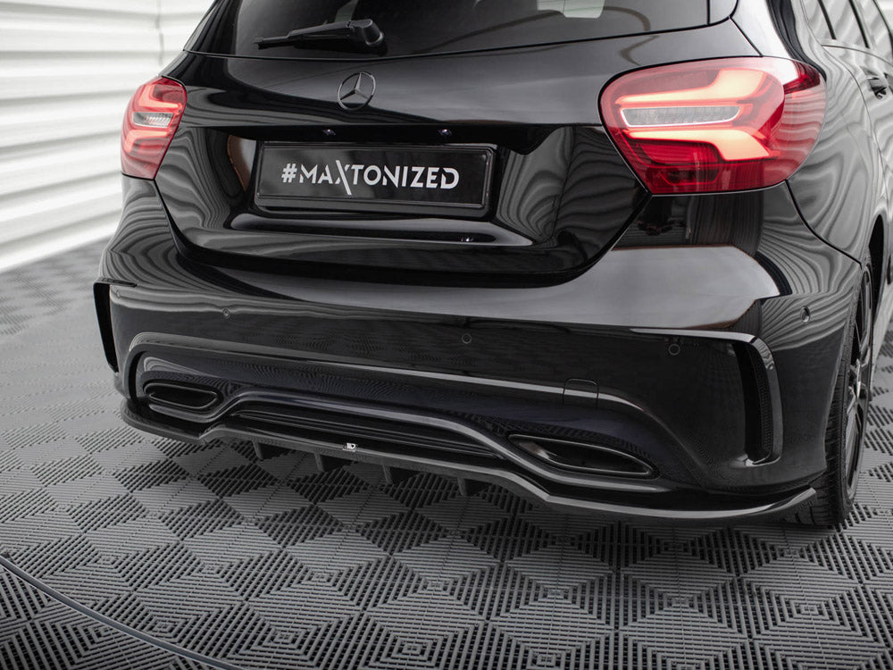 Rear Splitter (Vertical Bars) compatible with Mercedes-Benz A AMG Line W176 Facelift