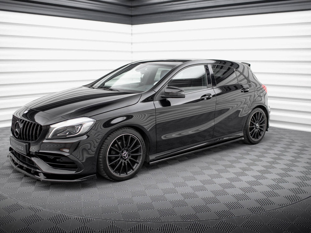 Side Skirts Diffusers compatible with Mercedes-Benz A AMG Line W176 Facelift