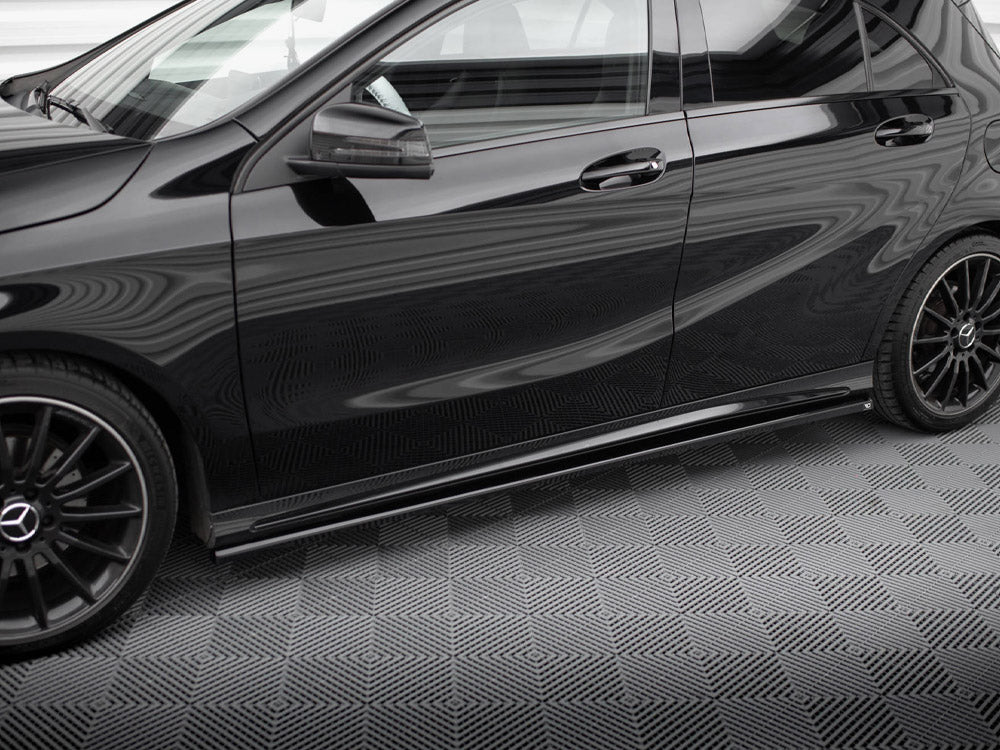 Side Skirts Diffusers compatible with Mercedes-Benz A AMG Line W176 Facelift