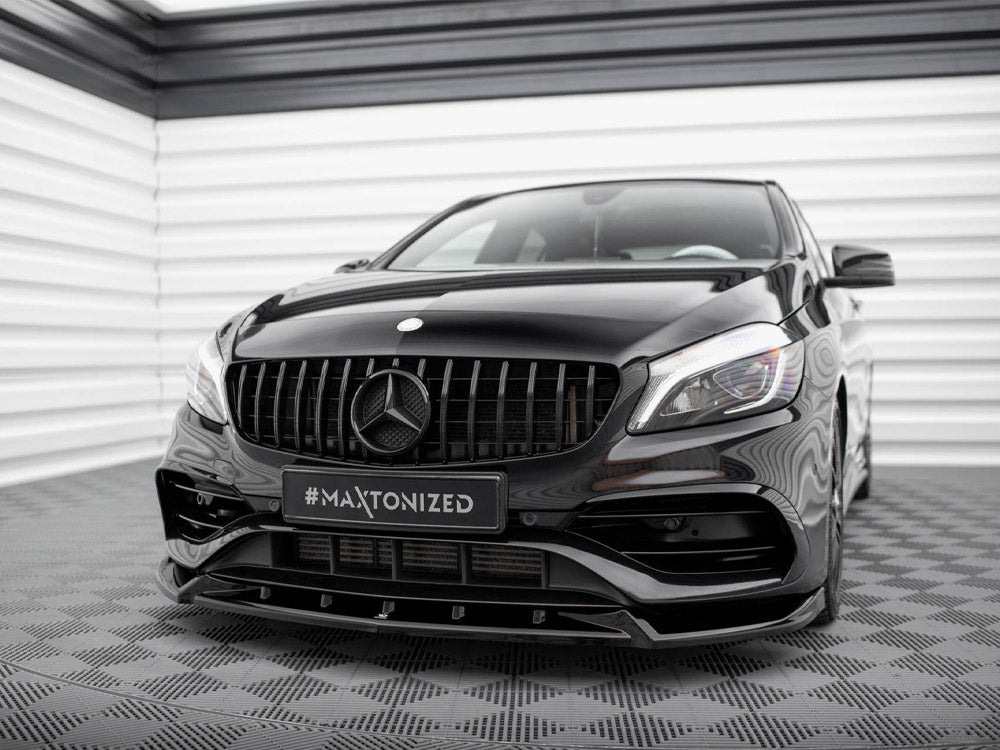Front Splitter V.2 compatible with Mercedes-Benz A AMG Line W176 Facelift