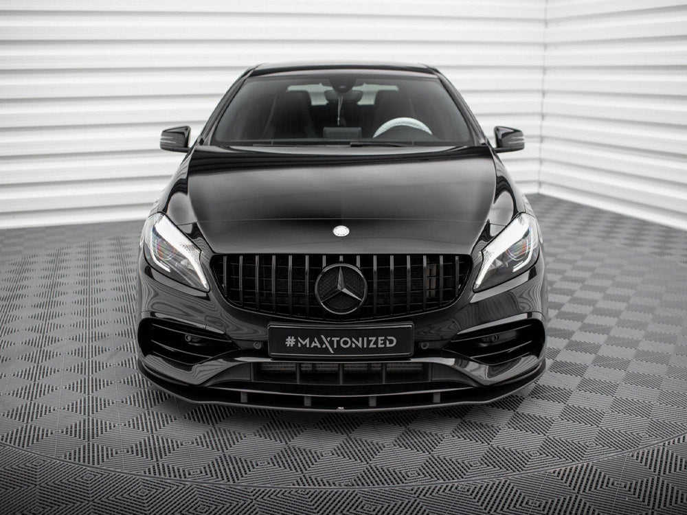 Street PRO Front Splitter compatible with Mercedes-Benz A AMG Line W176 Facelift