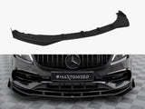 Street PRO Front Splitter + Flaps compatible with Mercedes-Benz A AMG Line W176 Facelift