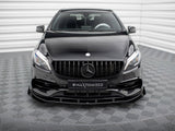 Street PRO Front Splitter + Flaps compatible with Mercedes-Benz A AMG Line W176 Facelift