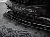 Street PRO Front Splitter + Flaps compatible with Mercedes-Benz A AMG Line W176 Facelift
