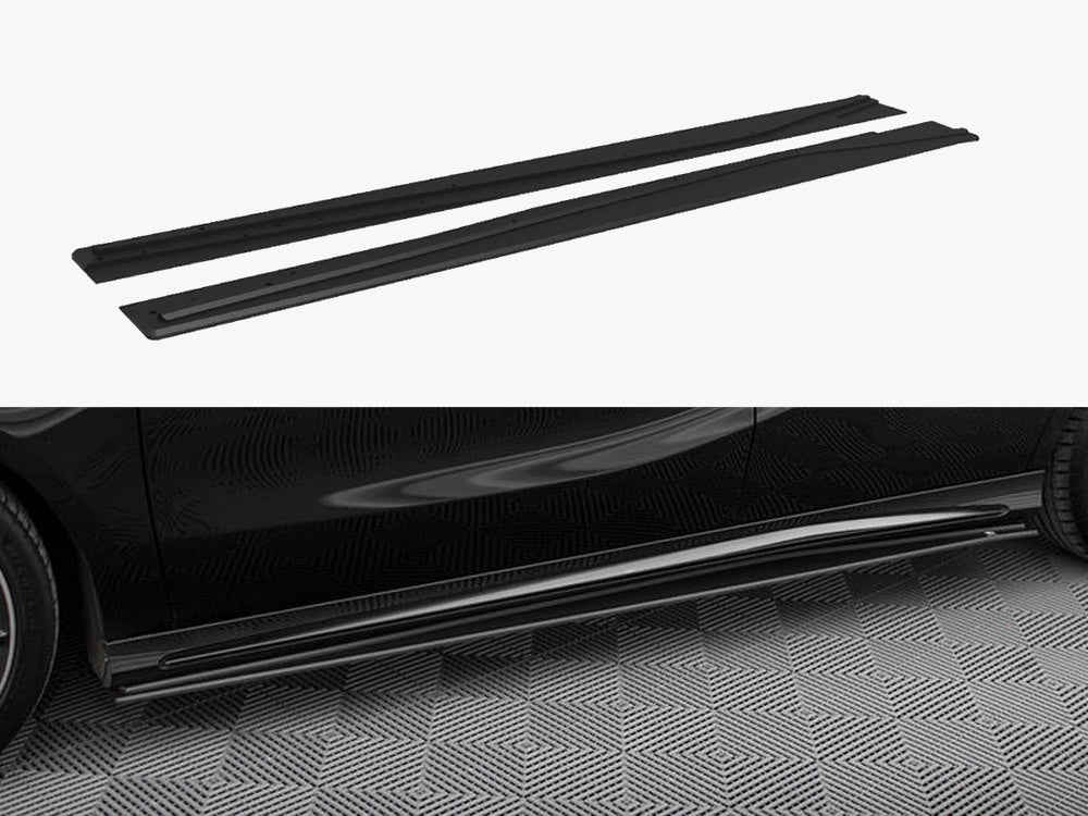 Street PRO Side Skirts Diffusers compatible with Mercedes-Benz A AMG Line W176 Facelift