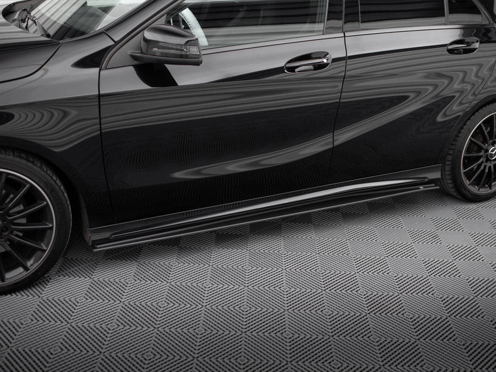 Street PRO Side Skirts Diffusers compatible with Mercedes-Benz A AMG Line W176 Facelift