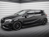 Street PRO Side Skirts Diffusers compatible with Mercedes-Benz A AMG Line W176 Facelift
