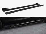 Street PRO Side Skirts Diffusers + Flaps compatible with Mercedes-Benz A AMG Line W176 Facelift