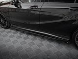 Street PRO Side Skirts Diffusers + Flaps compatible with Mercedes-Benz A AMG Line W176 Facelift