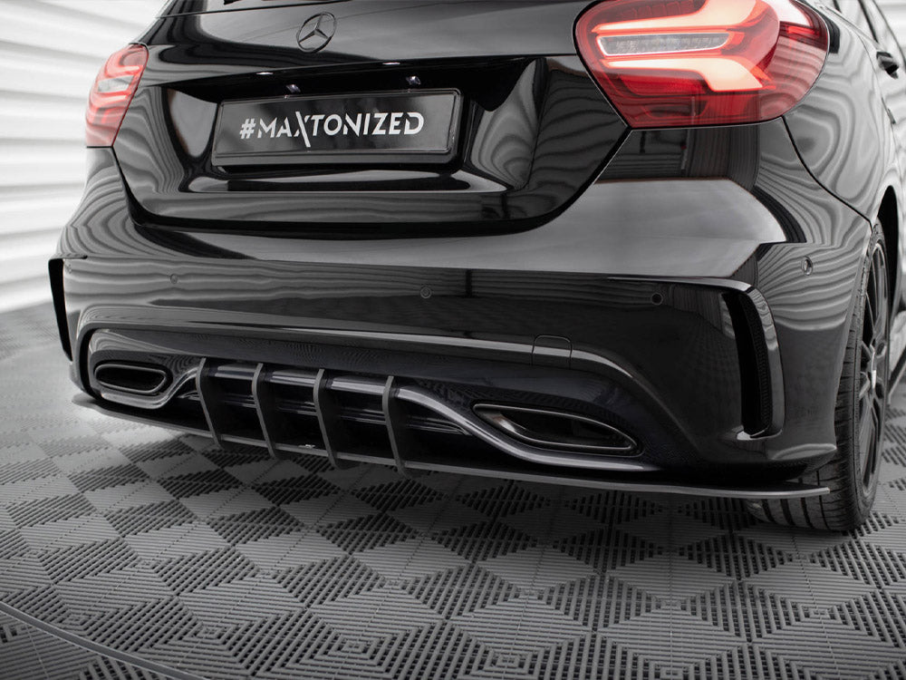 Street PRO Rear Diffuser compatible with Mercedes-Benz A AMG Line W176 Facelift