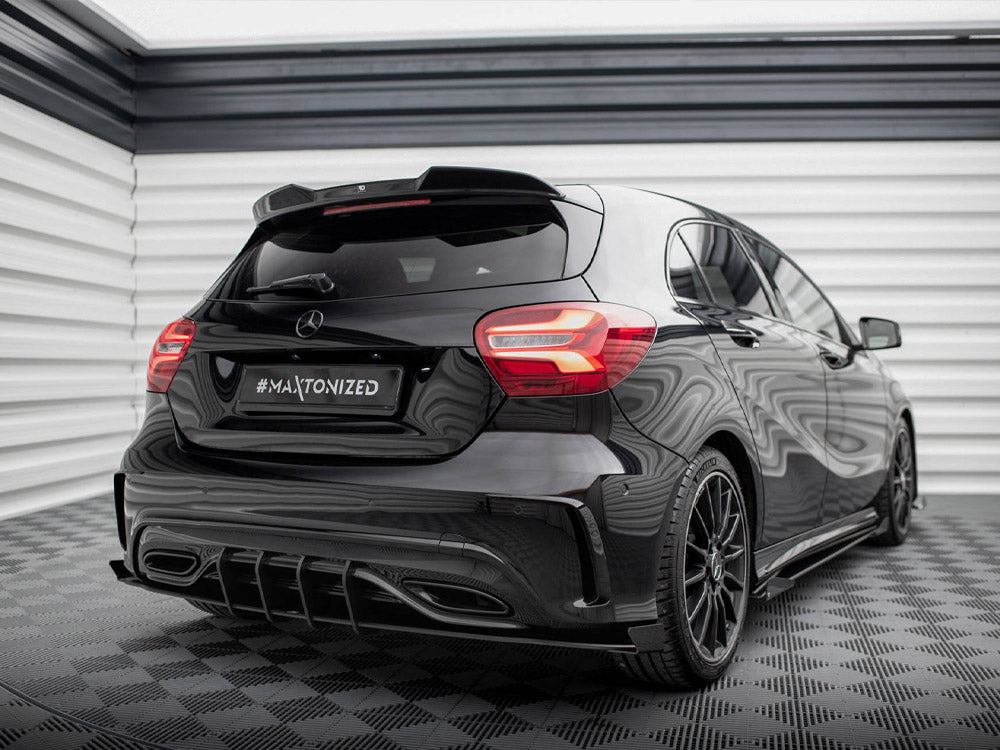 Street PRO Rear Diffuser + Flaps compatible with Mercedes-Benz A AMG Line W176 Facelift