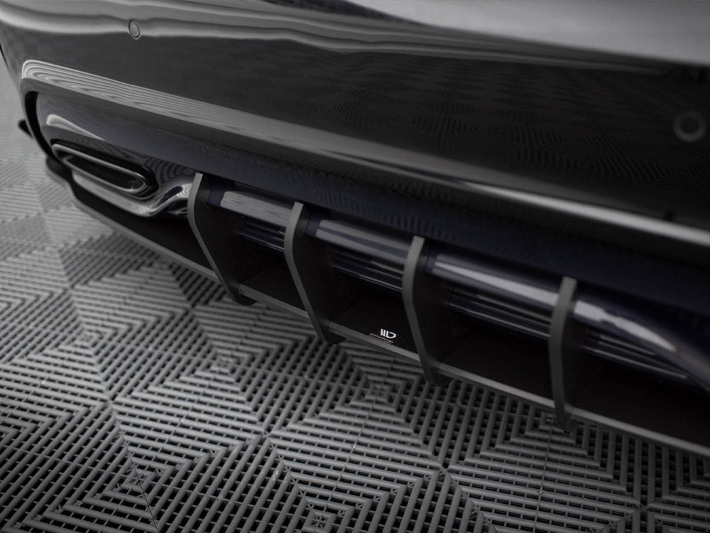 Street PRO Rear Diffuser + Flaps compatible with Mercedes-Benz A AMG Line W176 Facelift