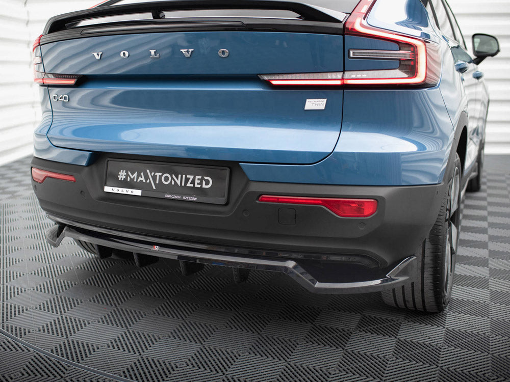Rear Splitter (Vertical Bars) compatible with Volvo C40 Mk1
