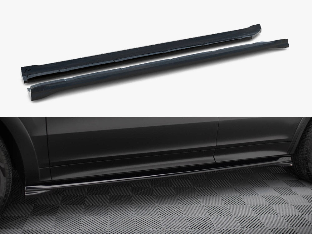 Side Skirt Diffusers V.1 compatible with Porsche Cayenne Sport Design / Turbo SUV / Coupe Mk3 / Mk3 Facelift
